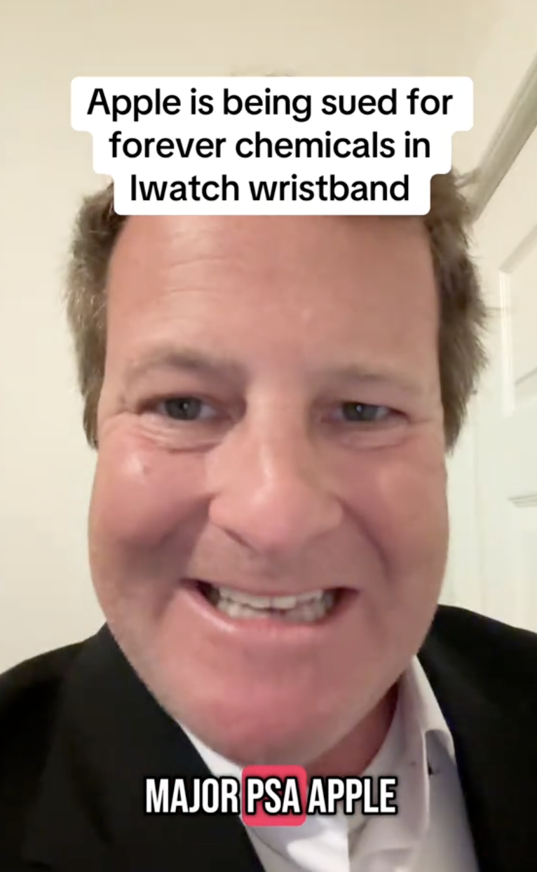 man talking about apple watches